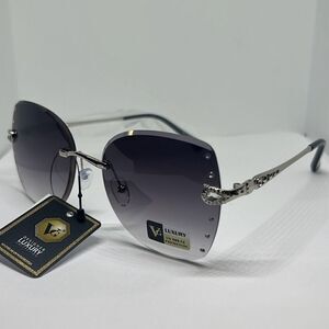 VG Women’s Rhinestone Rimless Bling Sunglasses